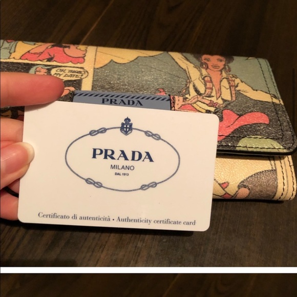 Vintage Rare Prada comic wallet with box Limited edition - Picture 11 of 13